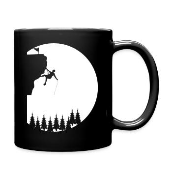 Bouldern Klettern Climbing - Tasse einfarbig - Schwarz - Rechts