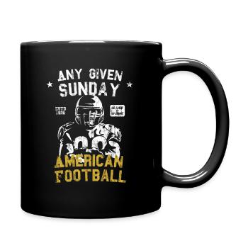 Any given Sunday - American Football - Full Colour Mug - black - Right