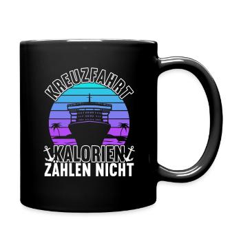 Kreuzfahrt Kreuzfahrtschiff - Tasse einfarbig - Schwarz - Rechts