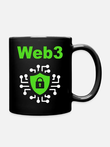 Web3 Cryptocurrency Blockchain Software Developer - Full Colour Mug - black