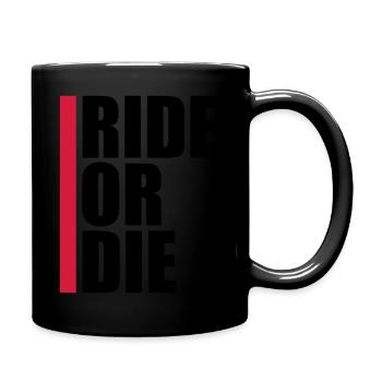 Logo rouge de la barre - Mug uni - noir - Droite
