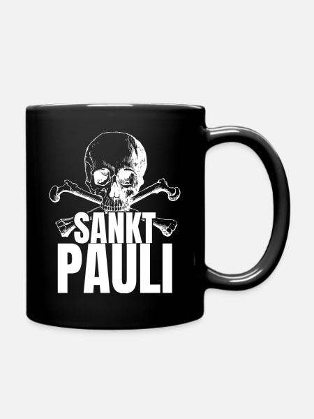 St Pauli. St pauli fan. Paulianer Hamburger fan - Full Colour Mug - black