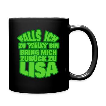 Lisa - Tasse einfarbig - Schwarz - Rechts