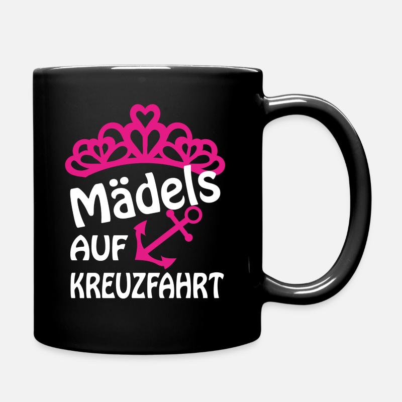 Mädels auf Kreuzfahrt Schiffsreise - Tasse einfarbig - Schwarz