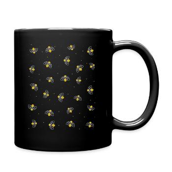 Lucioles volant autour - Mug uni - noir - Droite