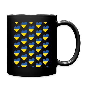 Ukraine - Tasse einfarbig - Schwarz - Rechts