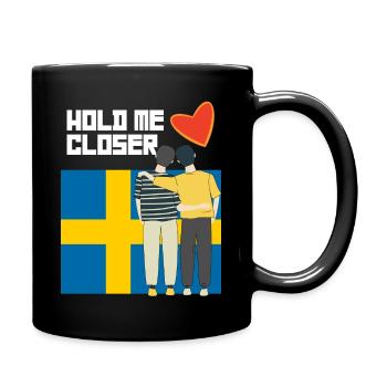 Schweden Eurovision - Tasse einfarbig - Schwarz - Rechts