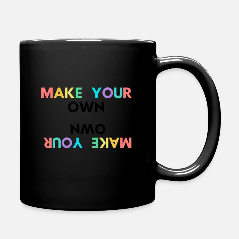 Machen Sie Ihre eigenen - Tasse einfarbig - Schwarz