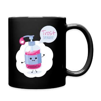 Niedlicher Trostspender - Tasse einfarbig - Schwarz - Rechts