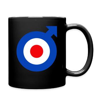 Mod-Emblem - Tasse einfarbig - Schwarz - Rechts
