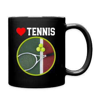 Tennis - Mug uni - noir - Droite