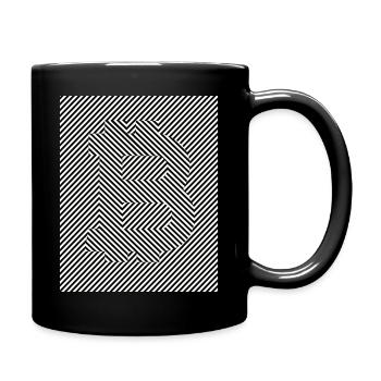 Bitcoin Strips - Tasse einfarbig - Schwarz - Rechts
