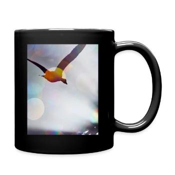 Bird in Flight 2 - Full Colour Mug - black - Right