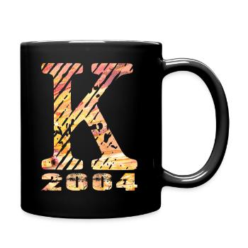 K 2004 Nom Année de naissance Cadeau - Mug uni - noir - Droite