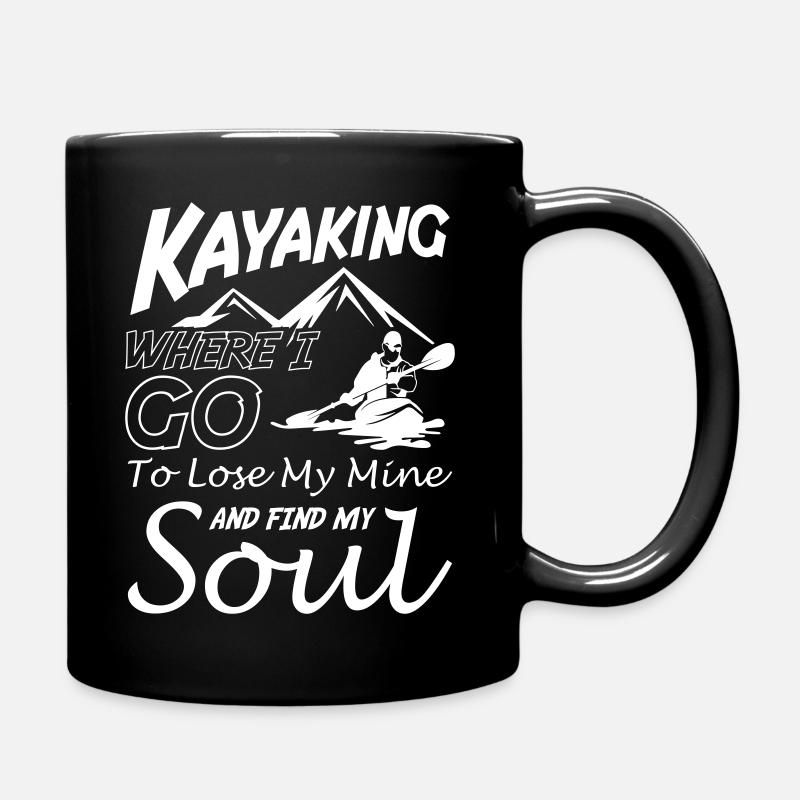 Kayak Mine de l’Âme - Mug uni - noir
