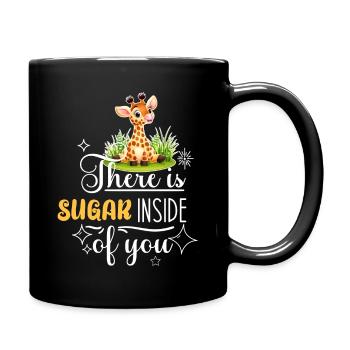 Girafe Sugar Sweet Saying Fille Garçon Bébé Sort - Mug uni - noir - Droite