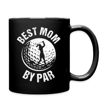 Golf Lover - Beste Mutter von Par I - Tasse einfarbig - Schwarz - Rechts
