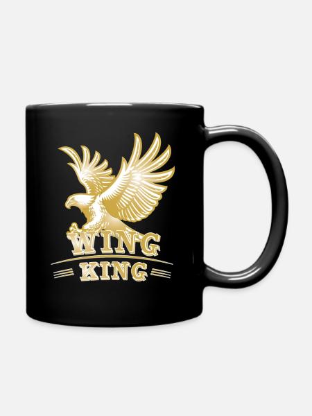 Wing King Motorrad Goldwing Design - Tasse einfarbig - Schwarz