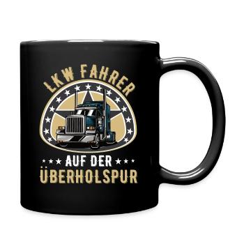 Lkw Trucker Truck Lkw-fahrer Fernfahrer lkw fahrer - Tasse einfarbig - Schwarz - Rechts
