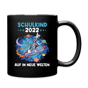 Einschulung Schulkind Erstklässler Schulanfang - Tasse einfarbig - Schwarz - Rechts