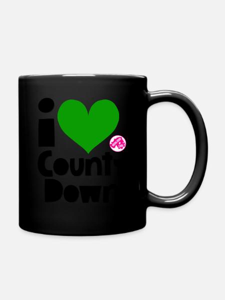 Grafschaft Down - Tasse einfarbig - Schwarz