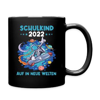 Einschulung Schulkind Erstklässler Schulanfang - Tasse einfarbig - Schwarz - Rechts