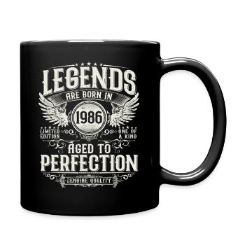 Né en 1986 Legends Cadeau d’anniversaire - Mug uni - noir - Droite