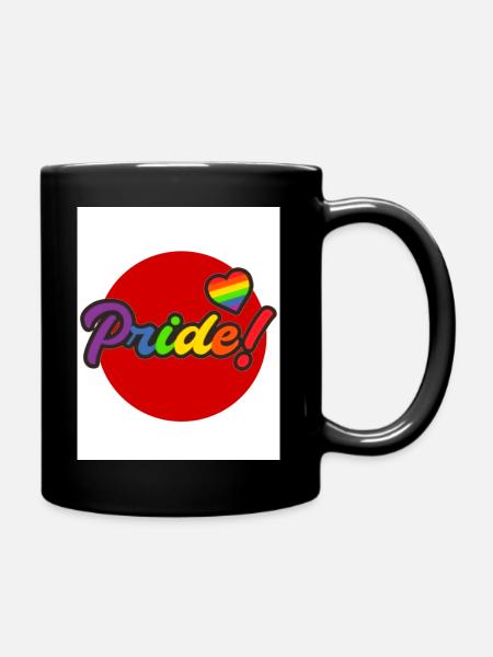 Gay pride japan - Full Colour Mug - black