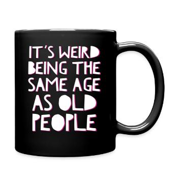 Slogan tee - Full Colour Mug - black - Right