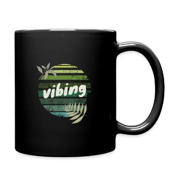vibing - Full Colour Mug - black - Right