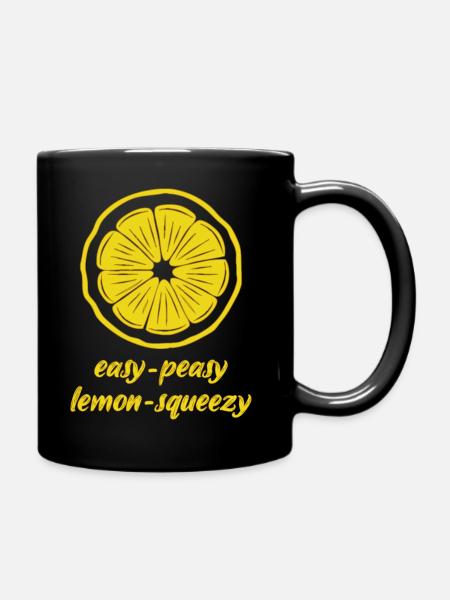 Alles easy - Tasse einfarbig - Schwarz