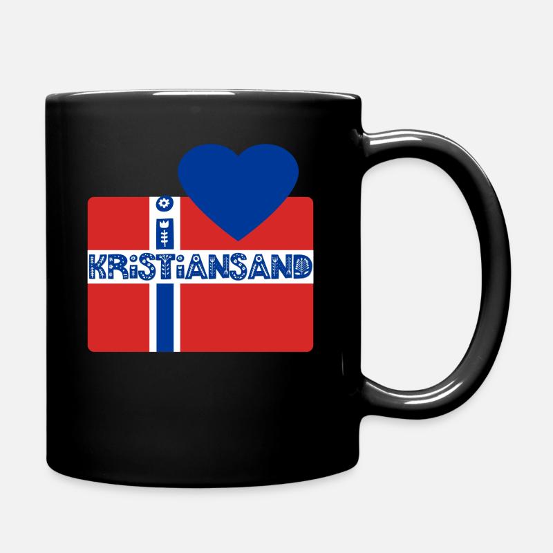 kristianstad Norvège - Mug uni - noir
