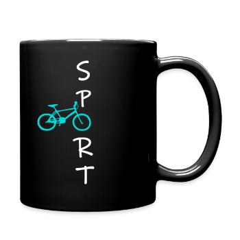 Rad Sport - Tasse einfarbig - Schwarz - Rechts