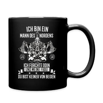Wikinger Krieger Nordmann Axt Valhalla Nordmänner - Tasse einfarbig - Schwarz - Rechts