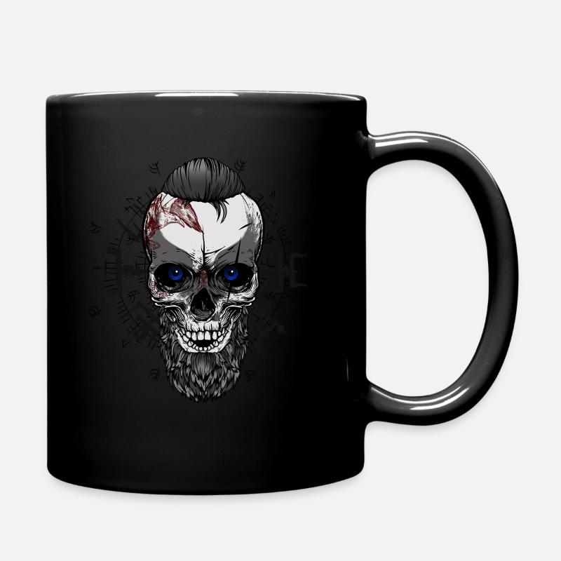Viking Totenkopf - Tasse einfarbig - Schwarz