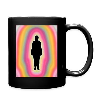 Abstract aura - Full Colour Mug - black - Right