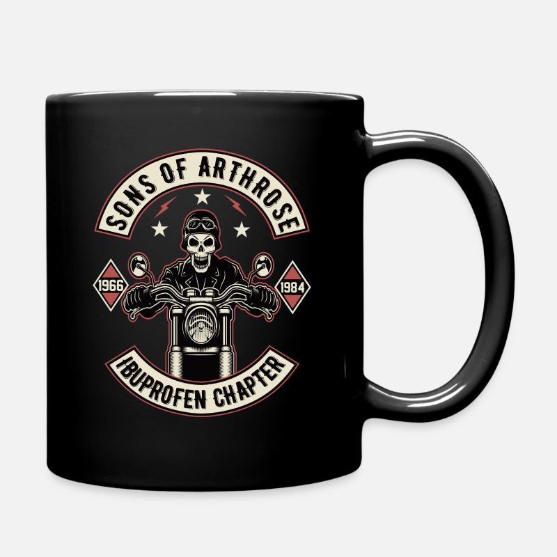 Sons Of Arthrose Motorrad Biker Motorradfahrer - Tasse einfarbig - Schwarz