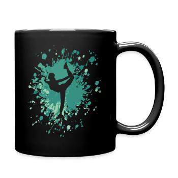 Danseur Swan Color Splash - Mug uni - noir - Droite