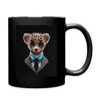 Baby cheetah - Full Colour Mug - black - Right
