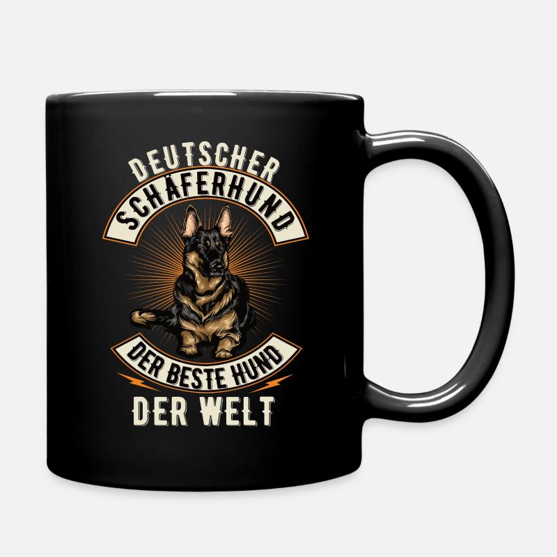 Deutscher Schäferhund der beste Hund der Welt - Tasse einfarbig - Schwarz