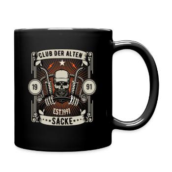 Club der alten Säcke Lkw Trucker Fernfahrer Truck - Tasse einfarbig - Schwarz - Rechts