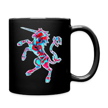 Unicorn No. 3 - Design A - Full Colour Mug - black - Right