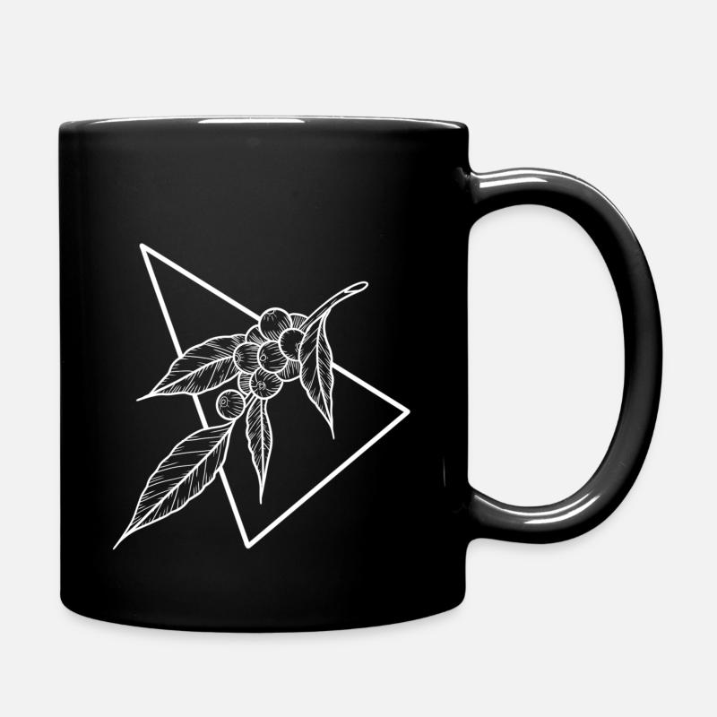 Beeren-Dreieck - Tasse einfarbig - Schwarz