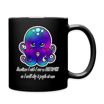 Octopus - Full Colour Mug - black - Right