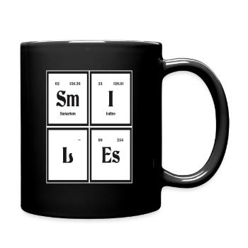 Sourires | Tableau périodique des éléments - Mug uni - noir - Droite