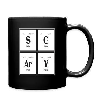 Scary | Periodic Table of Elements - Full Colour Mug - black - Right