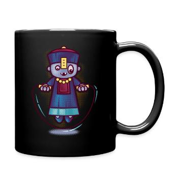 THE SKIPPING GHOST - Full Colour Mug - black - Right