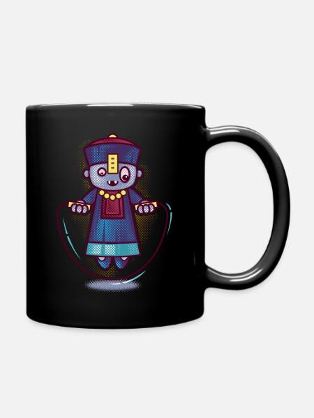 DER ÜBERSPRINGENDE GEIST - Tasse einfarbig - Schwarz