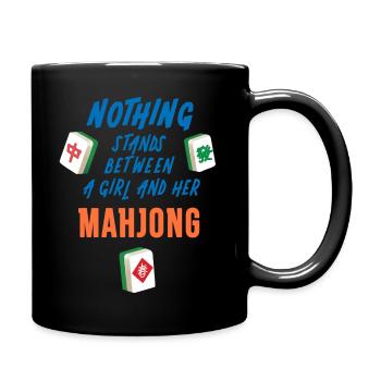 Rien ne s’oppose à AGirl et son Mahjong Funn - Mug uni - noir - Droite