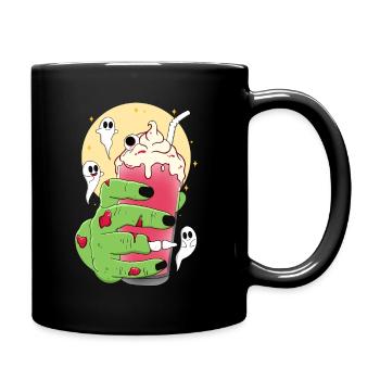 Zombie Halloween Drink - Full Colour Mug - black - Right